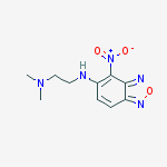 N,N-dimethyl-N'-(4-nitro-2,1,3-benzoxadiazol-5-yl)ethane-1,2-diamine molecular structure
