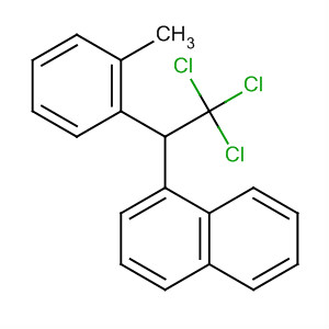 Naphthalene, 1-[2,2,2-trichloro-1-(methylphenyl)ethyl]- molecular structure
