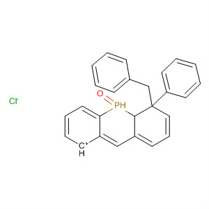 Acridophosphinium, 5,10-dihydro-10-oxo-5-phenyl-5-(phenylmethyl)-,chloride molecular structure