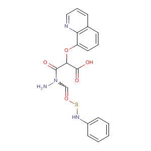 Acetic acid, (8-quinolinyloxy)-, 2-[(phenylamino)thioxomethyl]hydrazide molecular structure