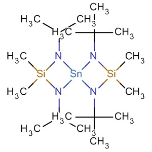 1,3,5,7-Tetraaza-2,6-disila-4-stannaspiro[3.3]heptane,1,3-bis(1,1-dimethylethyl)-2,2,6,6-tetramethyl-5,7-bis(1-methylethyl)- molecular structure