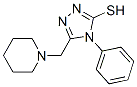 4-PHENYL-5-(PIPERIDIN-1-YLMETHYL)-4H-1,2,4-TRIAZOLE-3-THIOL molecular structure