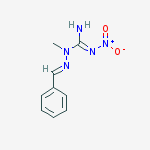 (2E)-2-{amino[(2E)-2-benzylidene-1-methylhydrazinyl]methylidene}-1-hydroxy-1-oxohydrazinium molecular structure