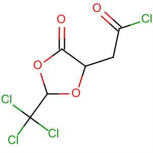 1,3-Dioxolane-4-acetyl chloride, 5-oxo-2-(trichloromethyl)- molecular structure