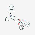 [9-[(2-methylphenyl)methyl]-9-azabicyclo[3.3.1]nonan-3-yl] 2-hydroxy-2,2-diphenylacetate molecular structure