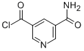 3-Pyridinecarbonyl chloride, 5-(aminocarbonyl)- molecular structure