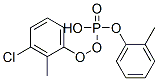 1-[chloro-(2-methylphenoxy)phosphoryl]oxy-2-methyl-benzene molecular structure