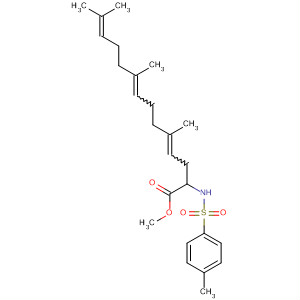 4,8,12-Tetradecatrienoic acid,5,9,13-trimethyl-2-[[(4-methylphenyl)sulfonyl]amino]-, methyl ester molecular structure