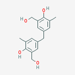 benzenemethanol, 3,3'-methylenebis[6-hydroxy-5-methyl- molecular structure