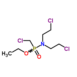 ethyl N,N-bis(2-chloroethyl)-P-(chloromethyl)phosphonamidate