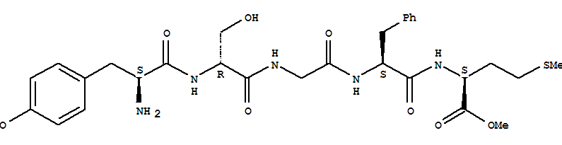 [D-Ser2,Met5]enkephalin methyl ester molecular structure
