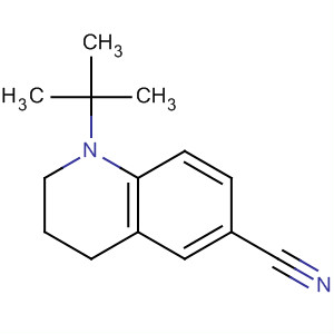 6-Quinolinecarbonitrile, 1-(1,1-dimethylethyl)-1,2,3,4-tetrahydro- molecular structure