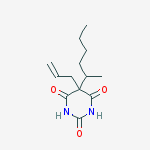 5-(hexan-2-yl)-5-(prop-2-en-1-yl)pyrimidine-2,4,6(1H,3H,5H)-trione molecular structure