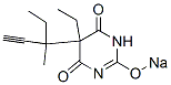 5-Ethyl-5-(1-methyl-1-ethyl-2-propynyl)-2-sodiooxy-4,6(1H,5H)-pyrimidinedione molecular structure