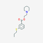 2-Piperidinoethyl=m-(propylthio)benzoate