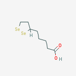 1,2-Diselenolane-3-pentanoic acid molecular structure