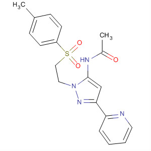 Acetamide,N-[1-[2-[(4-methylphenyl)sulfonyl]ethyl]-3-(2-pyridinyl)-1H-pyrazol-5-yl]-