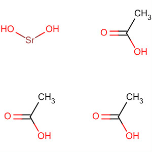 Acetic acid, strontium salt (3:1), dihydrate molecular structure