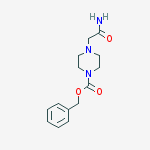 Benzyl 4-(2-amino-2-oxoethyl)piperazine-1-carboxylate molecular structure