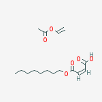 (2Z)-4-(octyloxy)-4-oxobut-2-enoic acid - ethenyl acetate (1:1) molecular structure
