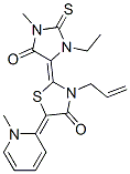 3-allyl-2-(3-ethyl-1-methyl-5-oxo-2-thioxoimidazolidin-4-ylidene)-5-(1-methylpyridin-2(1H)-ylidene)thiazolidin-4-one