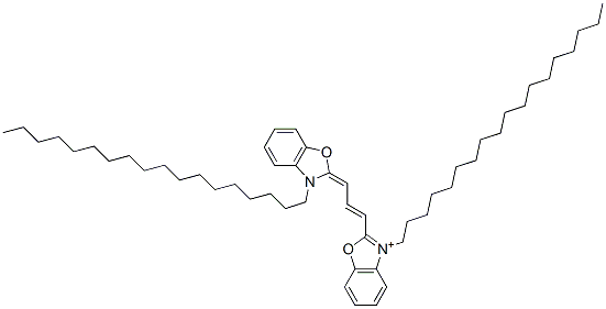 3,3-dioctadecyloxacarbocyanine molecular structure