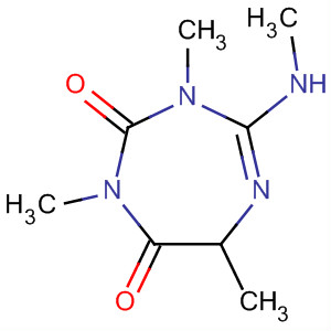 1H-1,3,5-Triazepine-2,7-dione,3,6-dihydro-1,3,6-trimethyl-4-(methylamino)- molecular structure