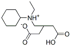 cyclohexyldiethylammonium hydrogen glutarate molecular structure