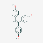 4,4',4''-Prop-1-ene-1,1,2-triyltriphenol molecular structure
