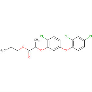 Propanoic acid, 2-[2-chloro-5-(2,4-dichlorophenoxy)phenoxy]-, propylester molecular structure