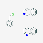 Chloromethylbenzene;isoquinoline;quinoline
