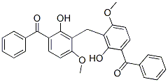 3,3-Methylenebis(2-hydroxy-4-methoxybenzophenone) molecular structure