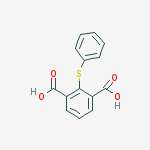 2-(phenylsulfanyl)benzene-1,3-dicarboxylic acid molecular structure