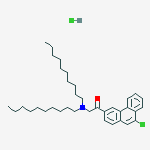 1-(9-chlorophenanthren-3-yl)-2-(didecylamino)ethanone;hydrochloride molecular structure