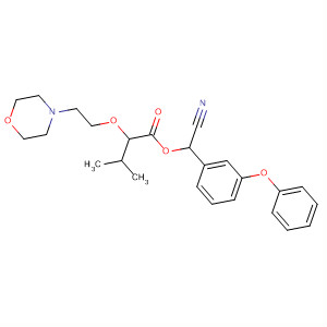 Butanoic acid, 3-methyl-2-[2-(4-morpholinyl)ethoxy]-,cyano(3-phenoxyphenyl)methyl ester