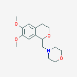 4-[(6,7-dimethoxy-3,4-dihydro-1H-isochromen-1-yl)methyl]morpholine molecular structure