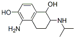 5-amino-6-hydroxy-2-isopropylamino-1,2,3,4-tetrahydronaphthalene-1-ol molecular structure