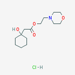 2-morpholin-4-ylethyl 2-(1-hydroxycyclohexyl)acetate;hydrochloride molecular structure