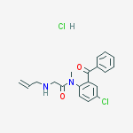 N-(2-benzoyl-4-chlorophenyl)-n-methyl-2-(prop-2-enylamino)acetamide;hydrochloride