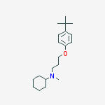 N-[3-(4-tert-butylphenoxy)propyl]-n-methylcyclohexanamine molecular structure