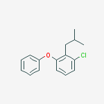 diphenyl ether, monochloro monoisobutyl derivative molecular structure