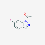 1H-Indazole, 1-acetyl-6-fluoro- molecular structure
