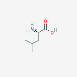 (2S)-2-amino-4-methyl-pentanoic acid molecular structure