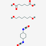 1,4-diisocyanatocyclohexane;hexanedioic Acid;hexane-1,6-diol molecular structure