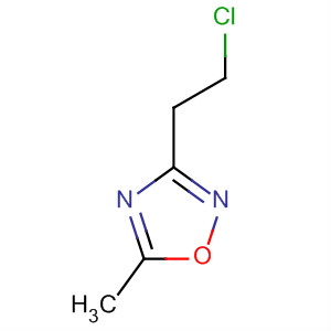 1,2,4-Oxadiazole, 3-(2-chloroethyl)-5-methyl- molecular structure