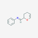 N-[(E)-3,4-dihydro-2H-pyran-2-ylmethylidene]aniline