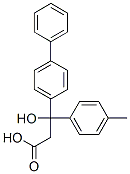 Hydracrylic acid, 3-(4-biphenylyl)-3-(p-tolyl)-, DL- molecular structure