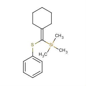 Silane, [cyclohexylidene(phenylthio)methyl]trimethyl- molecular structure