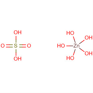 Sulfuric acid, zinc salt (1:1), pentahydrate molecular structure
