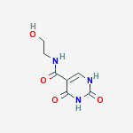 N-(2-HYDROXYETHYL)-2,4-DIOXO-1H-PYRIMIDINE-5-CARBOXAMIDE molecular structure
